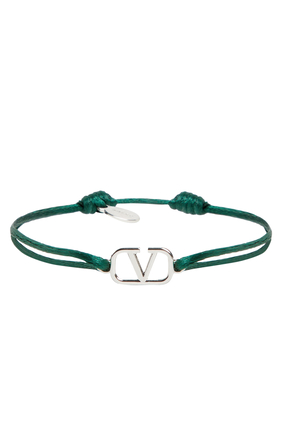  VLogo Signature Cotton Bracelet